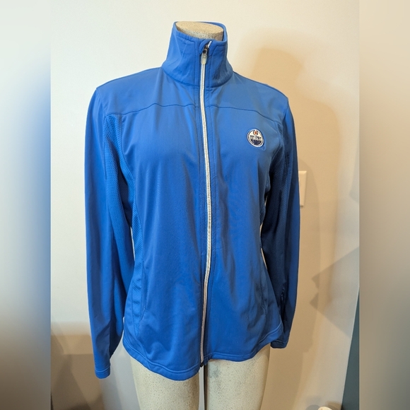 Oilers Womens Blue Long Sleeve Track Jacket Size L NWOT - Picture 11 of 14